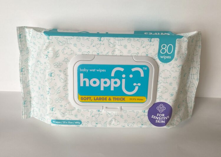 Hoppiのおしりふきパッケージ