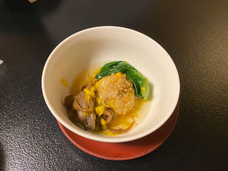 水明館の夕飯（椀物）