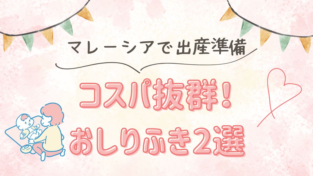 【マレーシアで出産準備】コスパ抜群！おしりふき2選